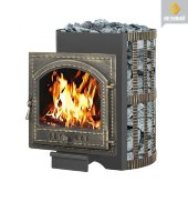 Везувий Скиф Ковка 22 c выносом, дверца 205 со стеклом